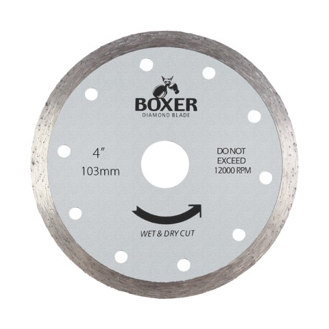 AUSTSAW/BOXER 103MM( 4IN) DIAMOND BLADE 16MM BORE CONTINUOUS RIM